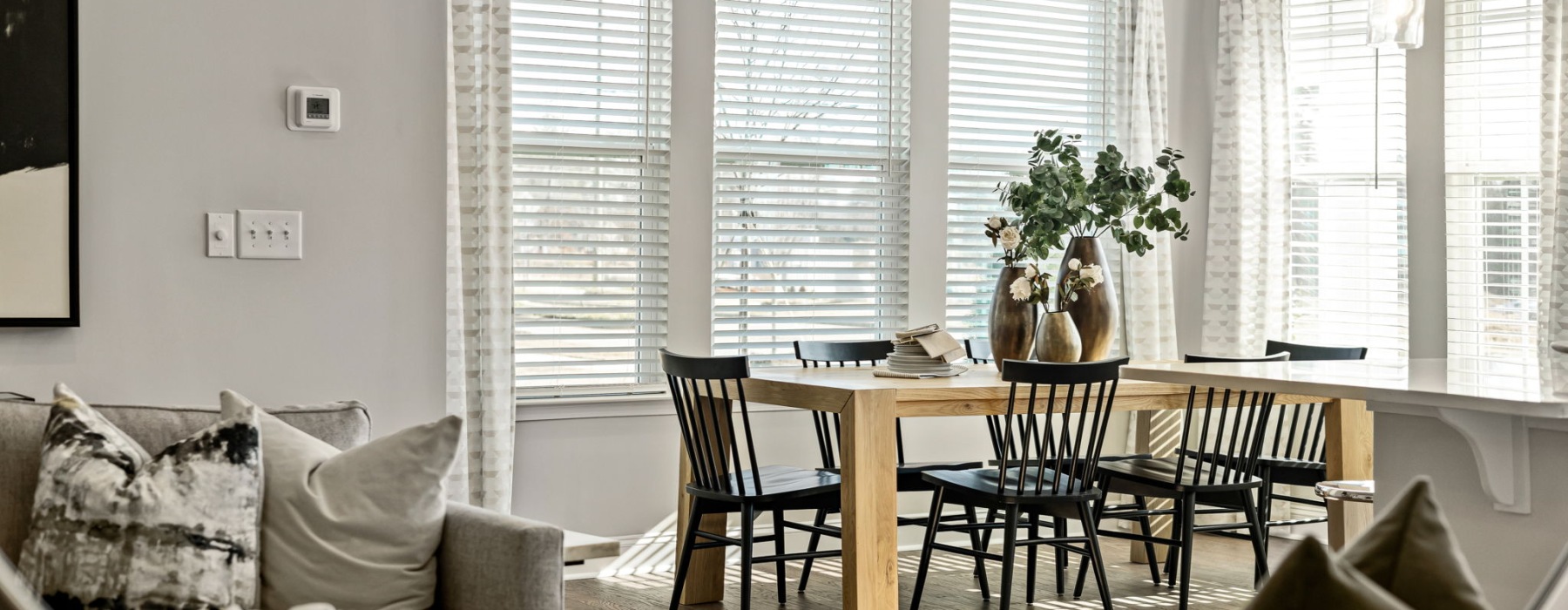 Living room and dining table